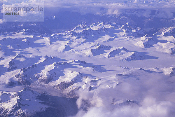 Aerial Alaskakette Winter Interior AK