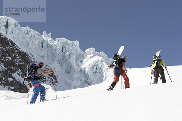 Austria  Tyrol  Pitztal  people on skitour