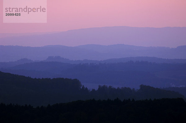 Germany  landscape in evening mood