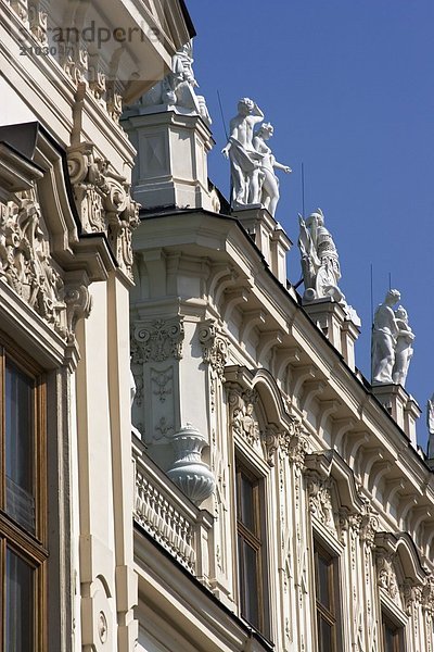 Untersicht des Gebäudes  Schloss Belvedere  Wien  Österreich