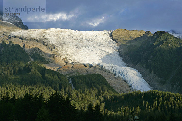 Glacier de Taconnaz  Chamonix  France  this glacier is melting very fast