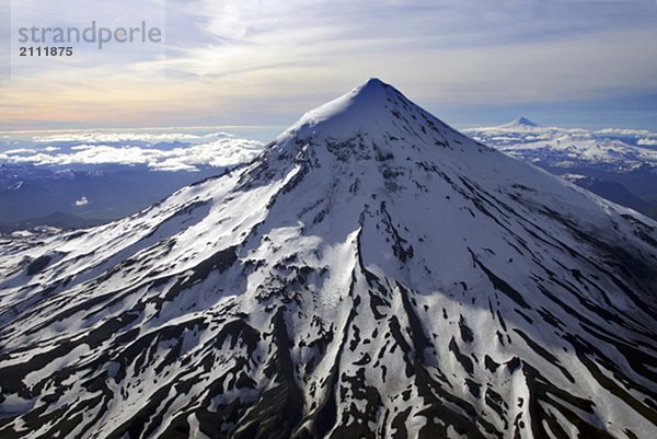 Helicoper view of Lanin Volcano (3747 m)  Argentina