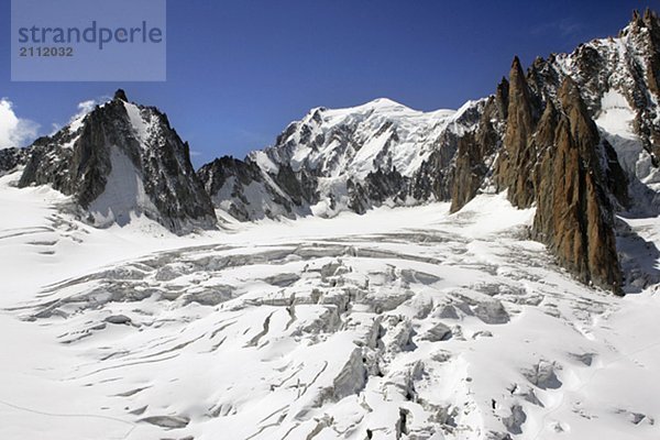 Cirque Maudit and Mont Blanc  Aiguille du midi  Chamonix  France