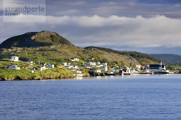 View of village at sunrise  Trinity  Newfoundland  Canada