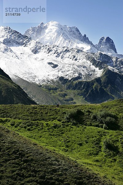 Mountain peaks  Les Drus and La Verte  Col de Balme  Chamonix  France