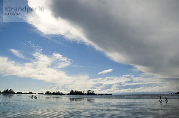 Dramatic clouds  Chesterman Beach  Tofino  Vancouver Island  BC