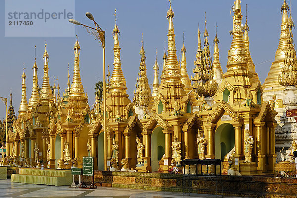 fünfstöckig Buddhismus Myanmar Shwedagon Pagode
