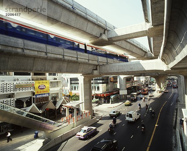 Skytrain  Bangkok  Thailand.