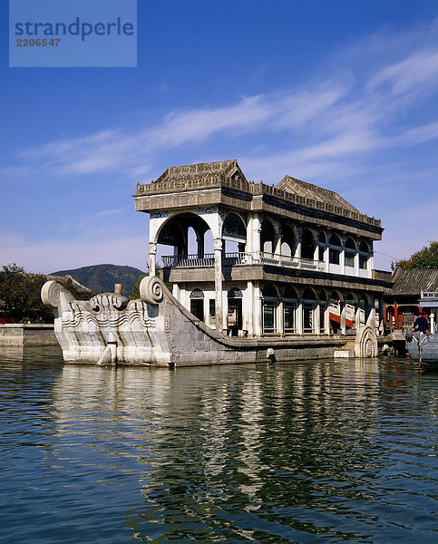 China  Peking  Sommer-Palast  dem Marmor Boot