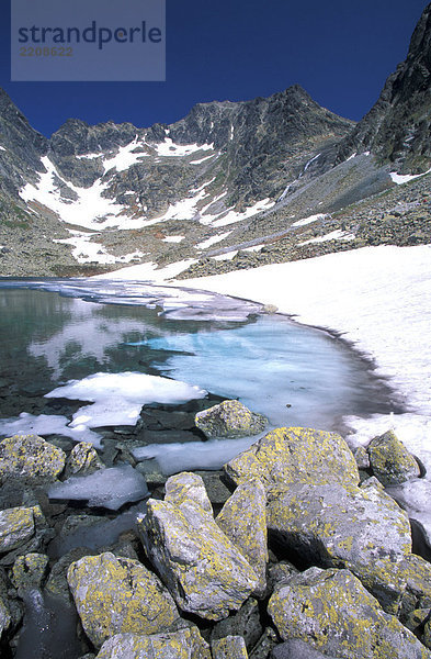 Slowakei  Hohe Tatra-Nationalpark  Mt. Zabia und Colleen See