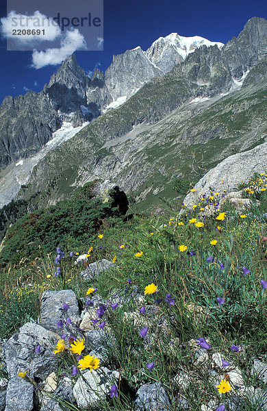 Aostatal. Alpen des Mont Blanc-Gruppe