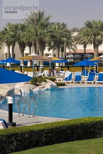 Swimming pool in tourist resort  Sealine Beach Resort  Mesaieed  Qatar