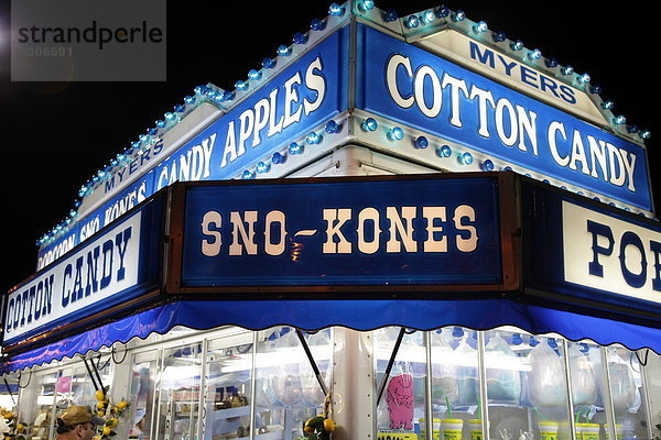 Cotton Candy Shop beleuchtet am Messegelände  USA