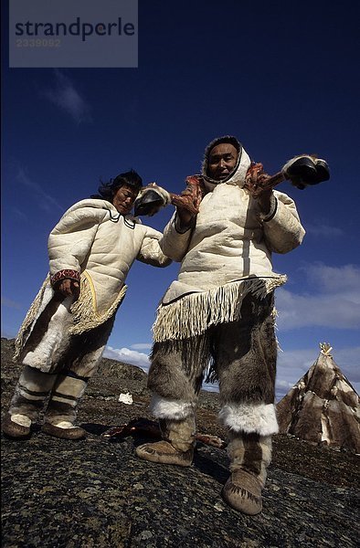 Kanada  Village Baker Lake  Nanuvut  Inuit auf arbeiten