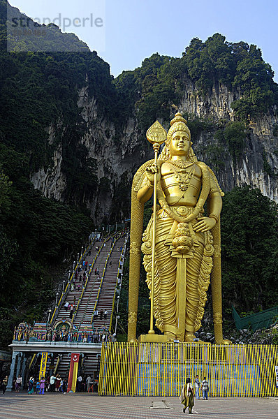 Asien  Malaysia  Kuala Lumpur  Batu-Höhlen Eingang