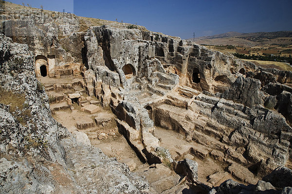Türkei  archäologische Stätte von Perre  Perre verwendet eine der fünf alten großen Städte des Königreichs Kommagene (D.C. 69 v. Chr.-72)