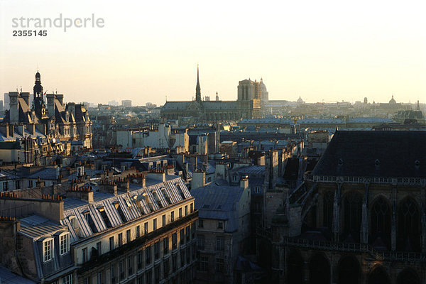 Dachflächen  Paris  Frankreich