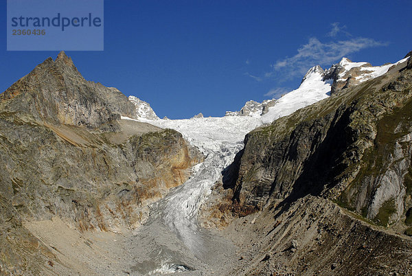 Aostatal. Gletscher am Ferret Tal