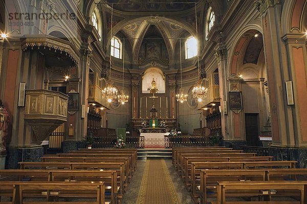 Italien  Aostatal  Verres  Saint Gilles Abbey  Innere der Kirche