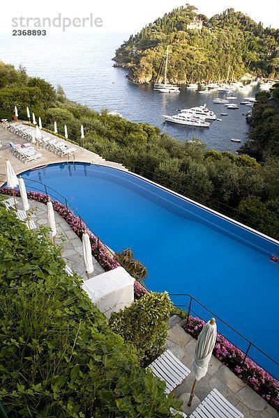 Italien Ligurien Portofino Hotel Schwimmbad Pool
