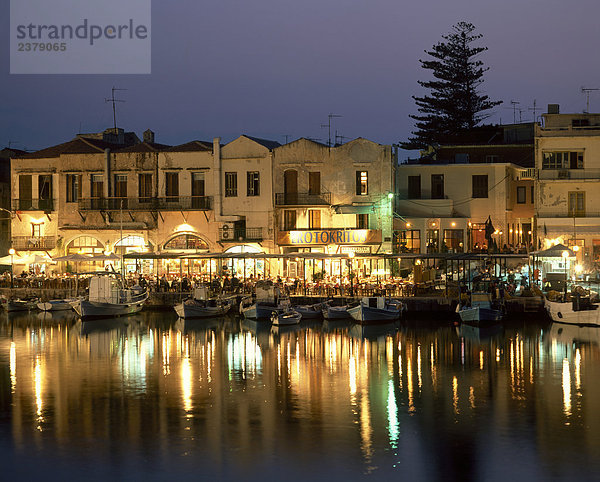 Hafen Europa Venetien Abenddämmerung Griechenland
