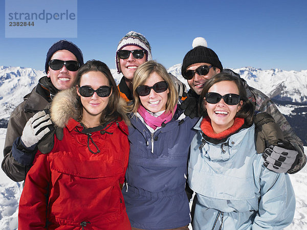 Gruppe auf dem Gipfel