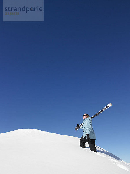 Skifahrer-Kletterberg