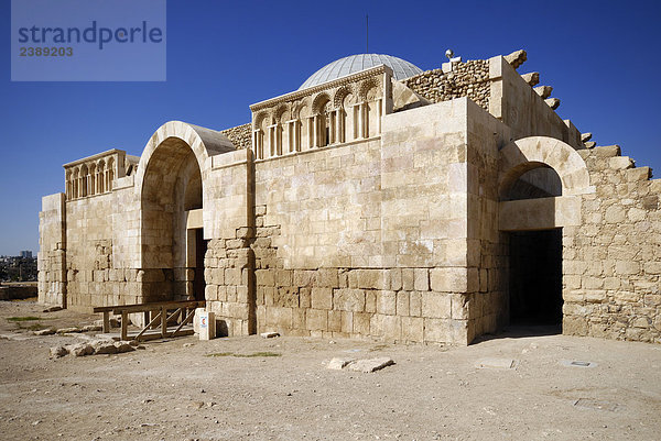 Alte Ruinen der Moschee  Jabal el Qala  Amman  Jordanien