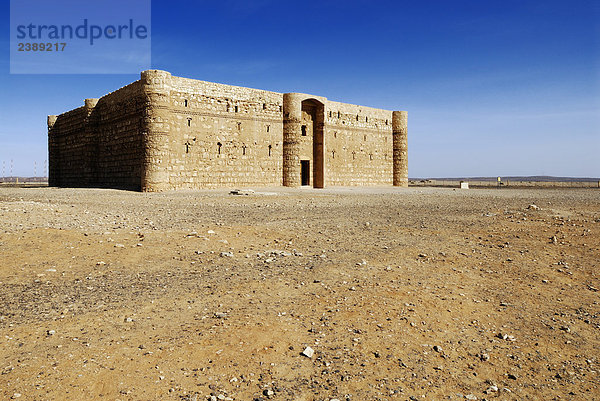 Fassade des Schlosses  Qasr Kharana  Jordanien