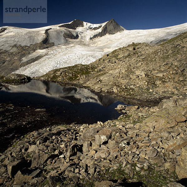 Gletscher und Kleinvenediger  bei Matrei  Osttirol  Österreich