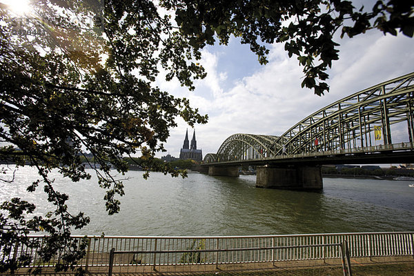 Germany  Cologne  Deutzer Bridge over Rhein