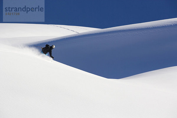 Österreich  Arlberg  Albona  Skifahren in den Alpen