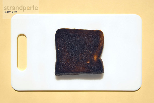 Verbrannter Toast  erhöhte Ansicht