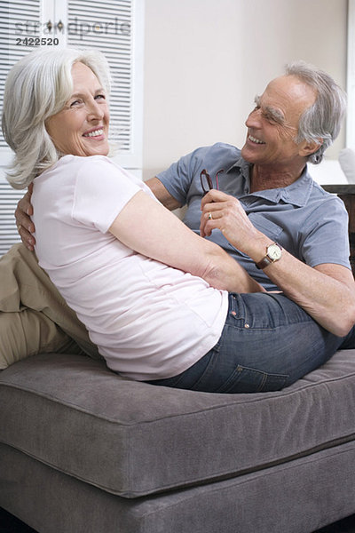 Seniorenpaar  lächelnd  Portrait
