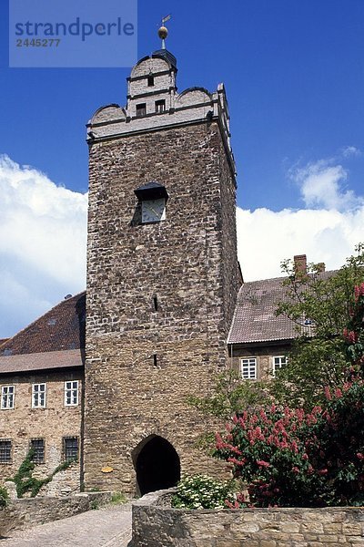 Fassade des Schlosses  Allstedt  Sachsen-Anhalt  Deutschland