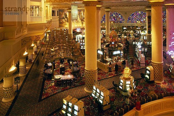 Innere der beleuchteten bis casino