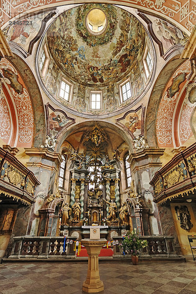 Innere der Kirche  Niederlausitz  Brandenburg  Deutschland