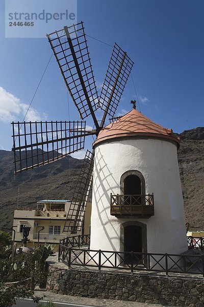 Spanien  Kanarische Inseln  Grand Canary  Aldea Tal  Mogan  Windmühle.