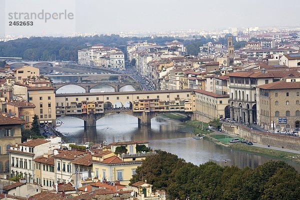 Italien  Toskana  Florenz  Ponte Vecchio von Piazzale Michelangelo