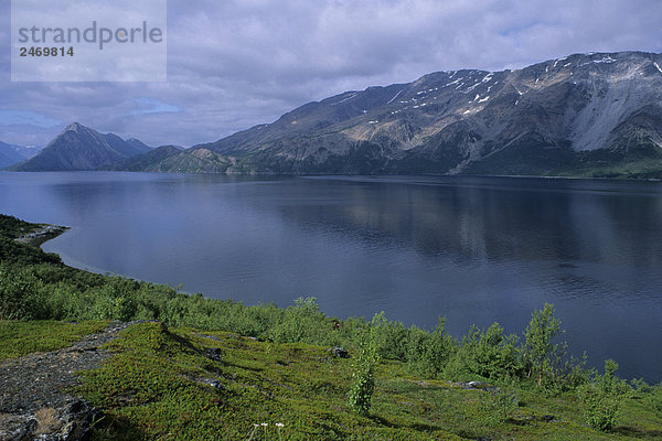 Wolken über Fjord  Smaholmfjaell  Langfjordm  Norwegen