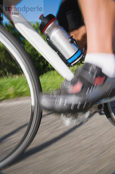 Bewegung radfahren Fahrradfahrer Bewegungsunschärfe