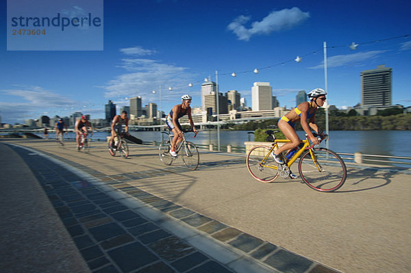 Triathloners Radfahren