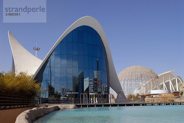 Spanien  Valencia  Stadt der Künste und Wissenschaften: die Oceanografic