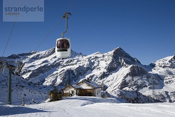 Italien  Aostatal  Gressoney-la-Trinité  Gabiet Ski Anlage