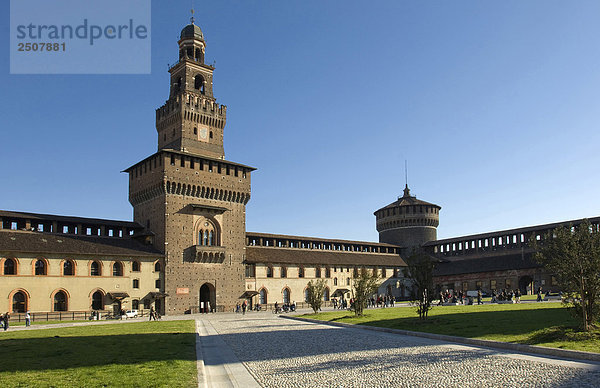 Italien  Lombardei  Mailand  Schloss Sforzesco