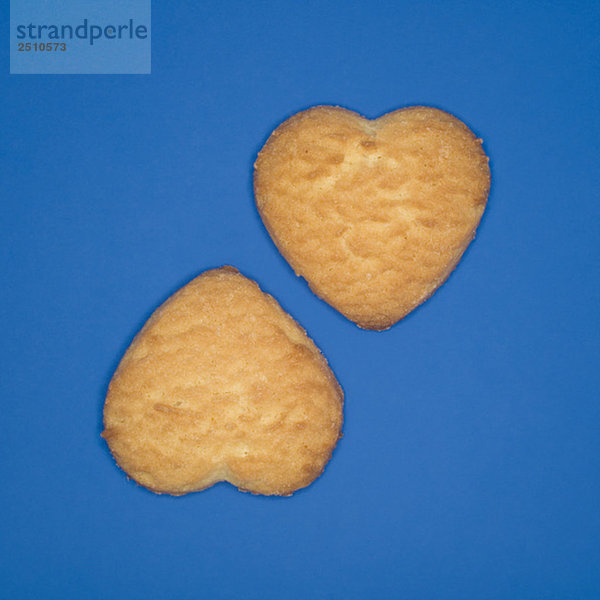 Herzförmige Kekse  erhöhte Ansicht