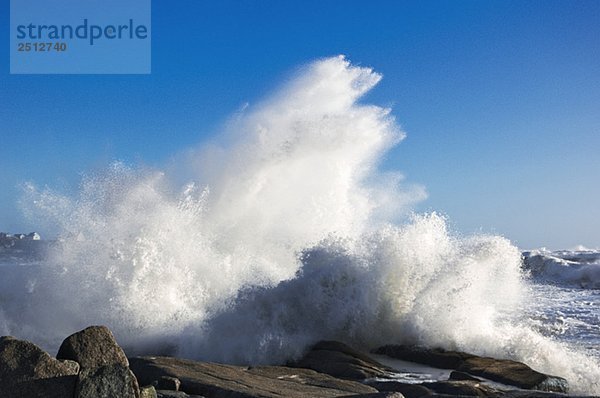 Atlantic ocean waves. Nova Scotia  Canada.