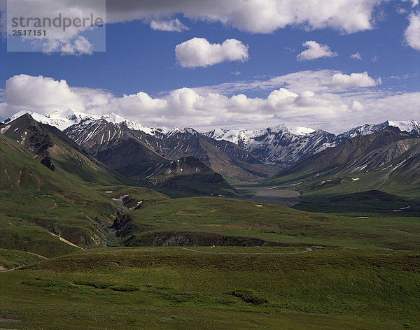 Thorofare Valley & Alaskakette Denali NP IN Alaska Sommer