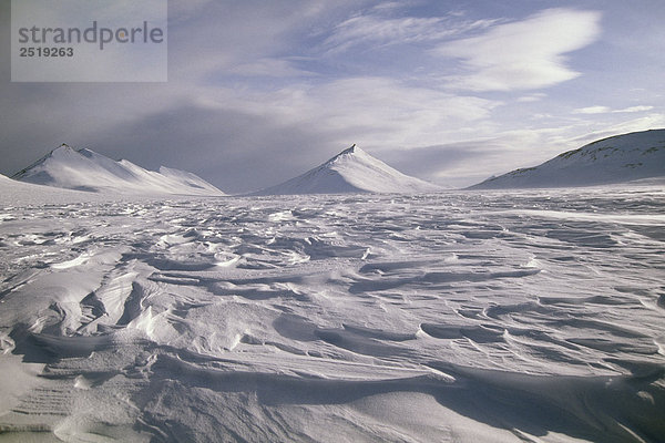 Ishivak Pass in Baird CT Noatak nationales Reservat AK AR Winter