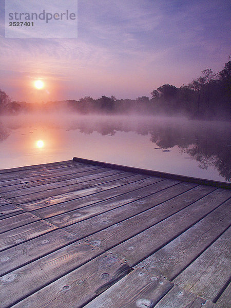 Sunrise auf See im Whitnall Park  Whitnall Park (Wisconsin)